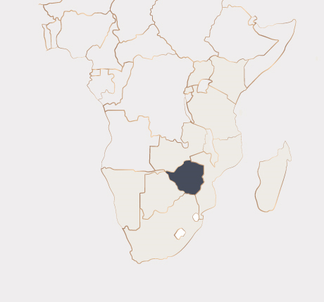 Africa Map - Zimbabwe