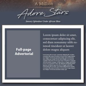 ADORE Stars Full-page Advertorial